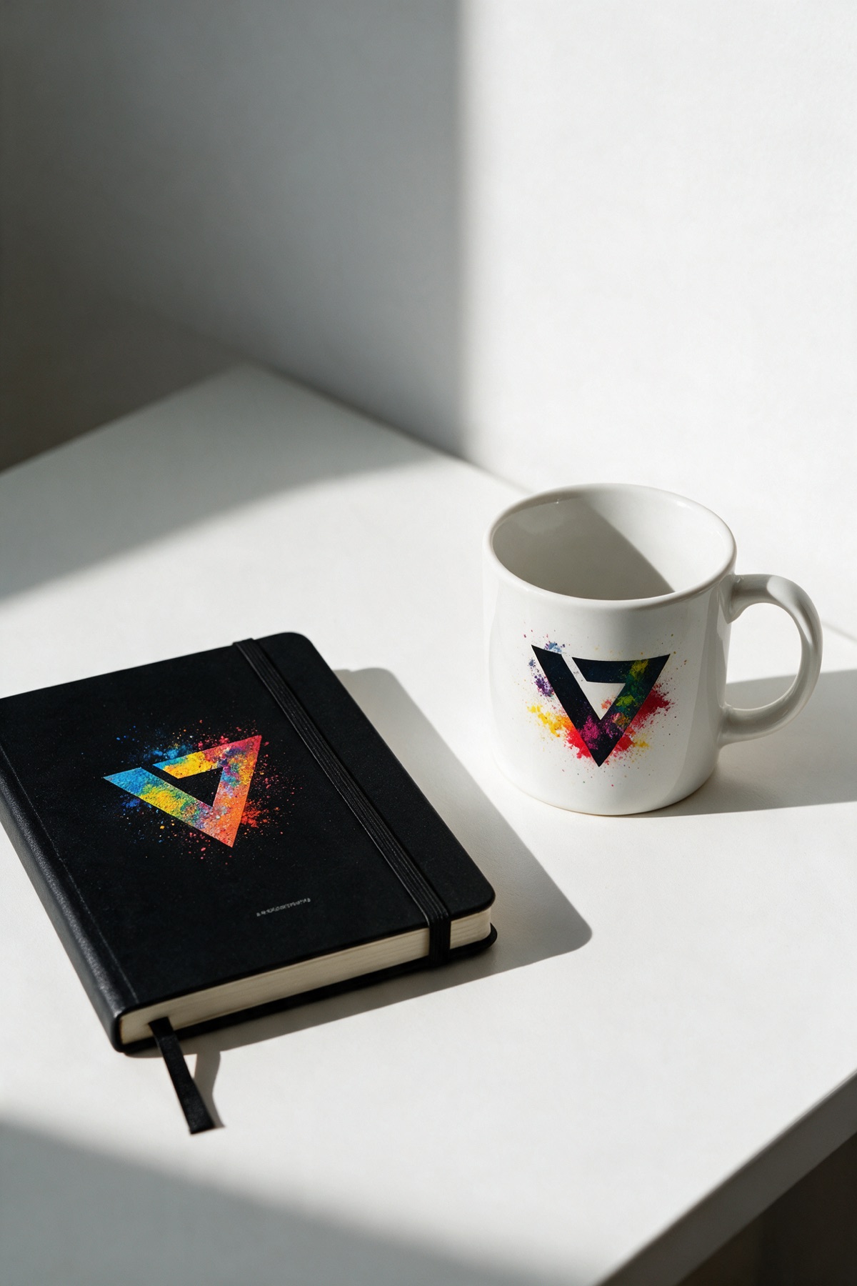 Caderno e caneca