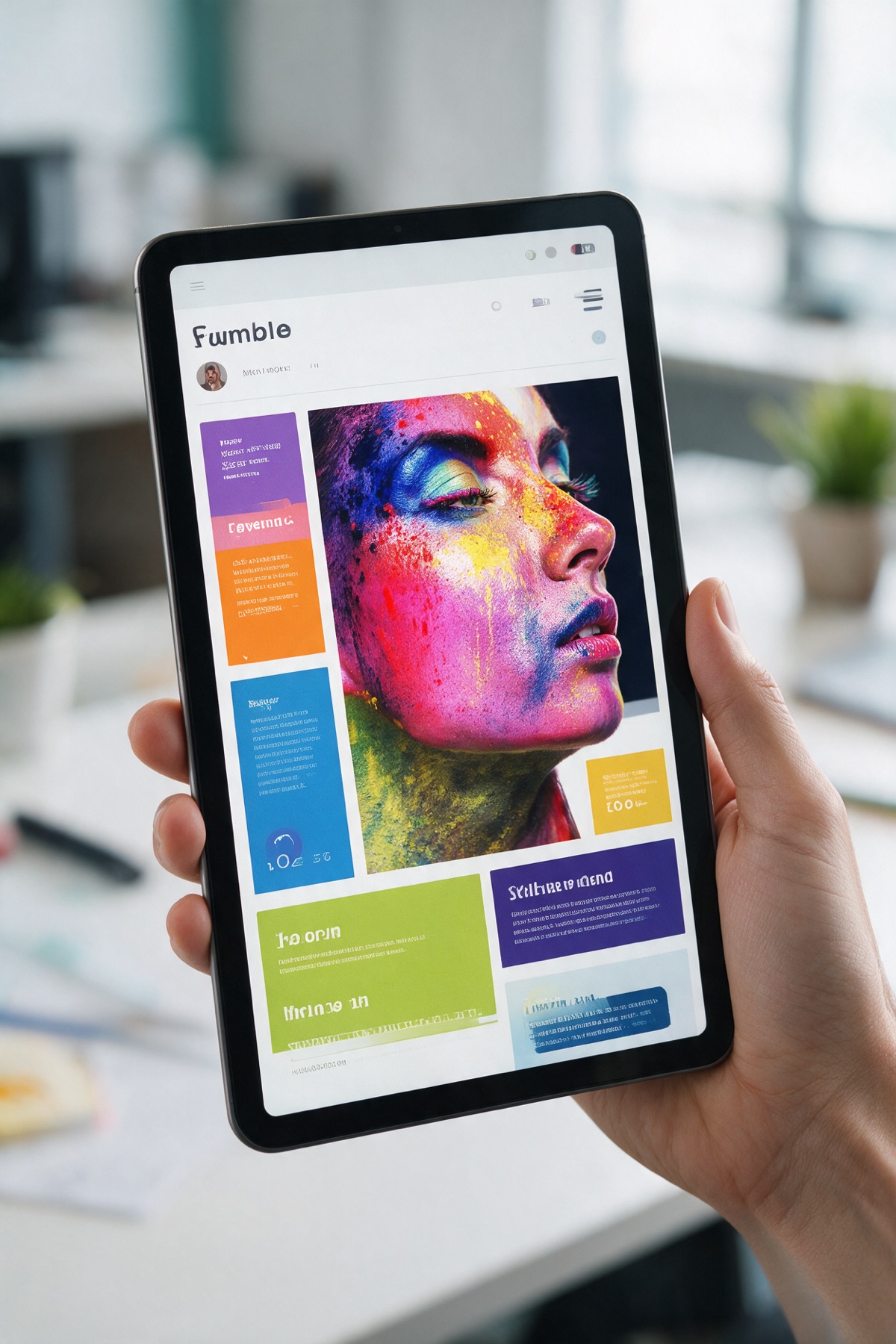 O website num tablet